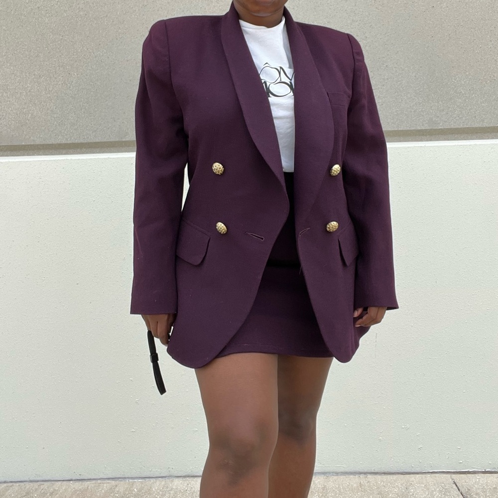 Women’s Vintage Reconstructed Skirt Suit ( Size 10)